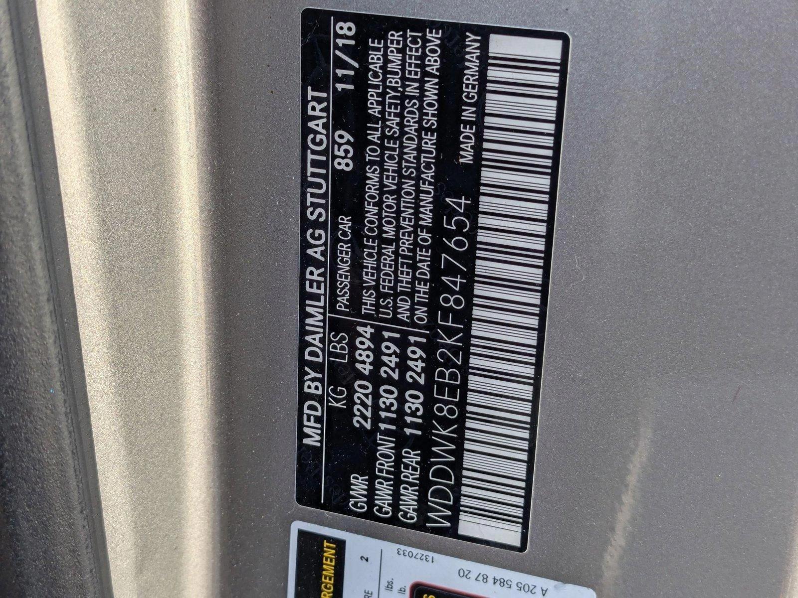 2019 Mercedes-Benz C-Class Vehicle Photo in Tampa, FL 33614