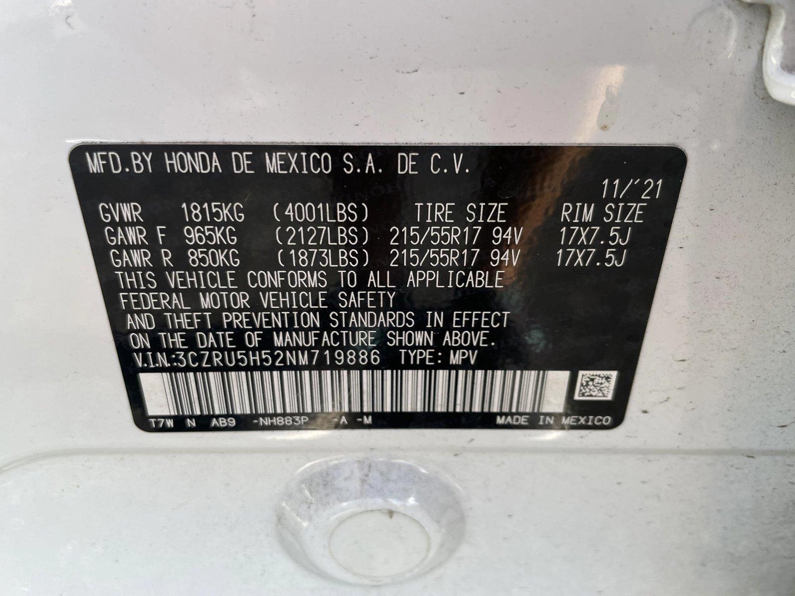 2022 Honda HR-V Vehicle Photo in Sanford, FL 32771