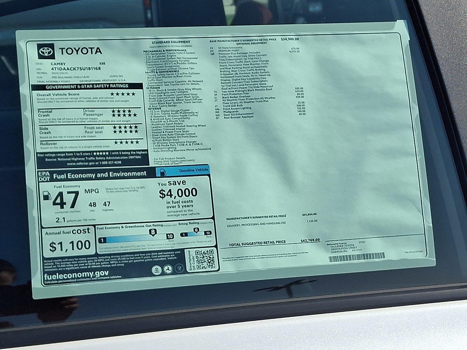 2025 Toyota Camry Vehicle Photo in Harrisburg, PA 17111