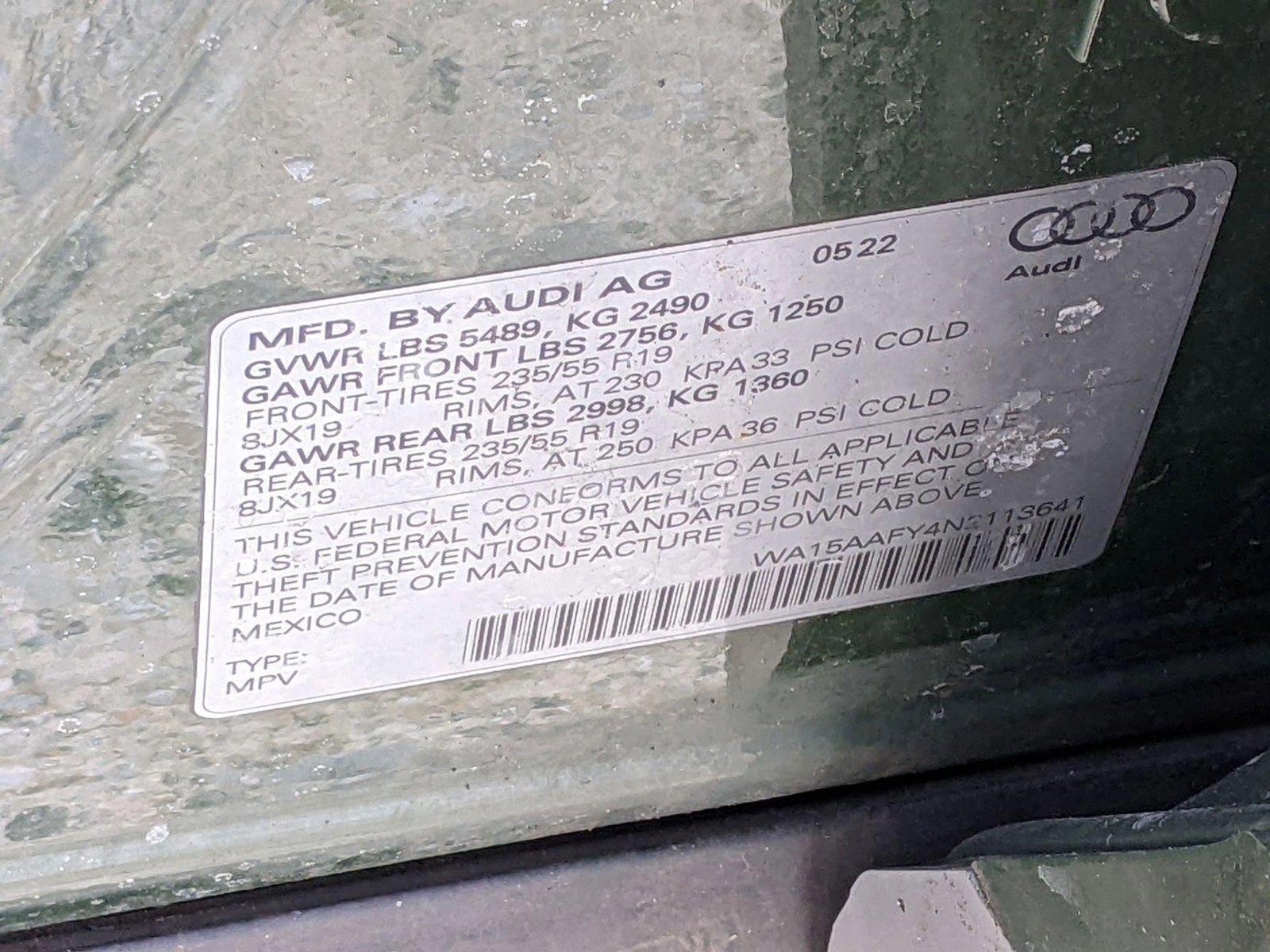 2022 Audi Q5 Sportback Vehicle Photo in Cockeysville, MD 21030