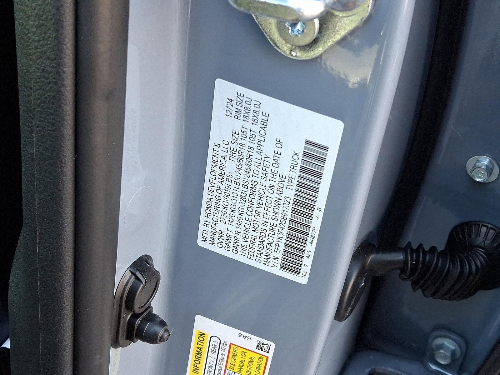 2025 Honda Ridgeline Vehicle Photo in Harrisburg, PA 17111