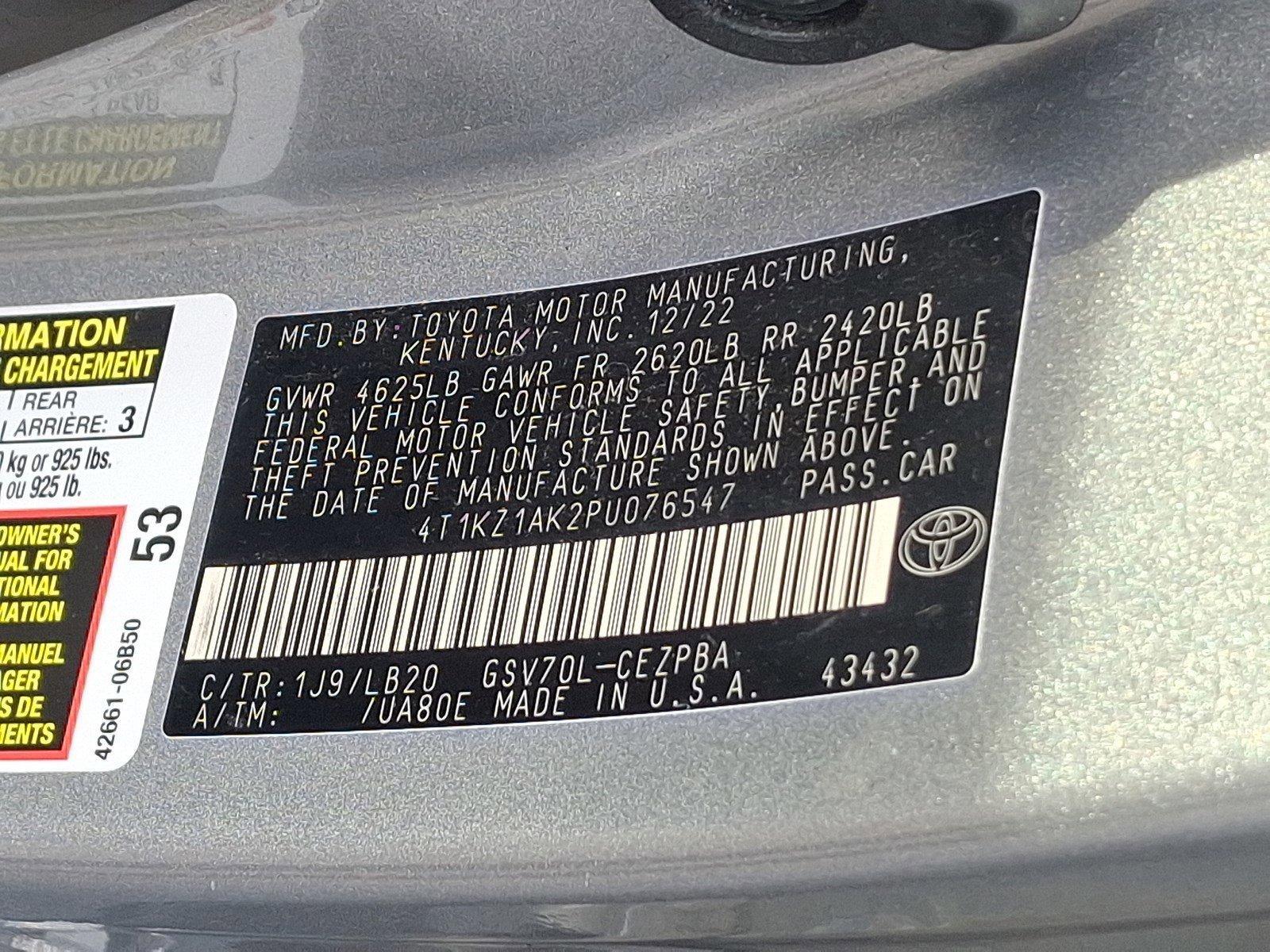 2023 Toyota Camry Vehicle Photo in Harrisburg, PA 17111