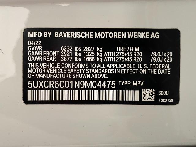 2022 BMW X5 xDrive40i Vehicle Photo in Appleton, WI 54913