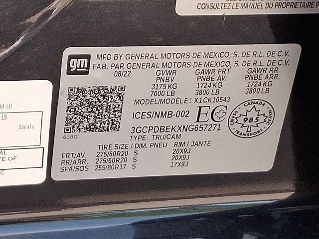 2022 Chevrolet Silverado 1500 Vehicle Photo in DANBURY, CT 06810-5034
