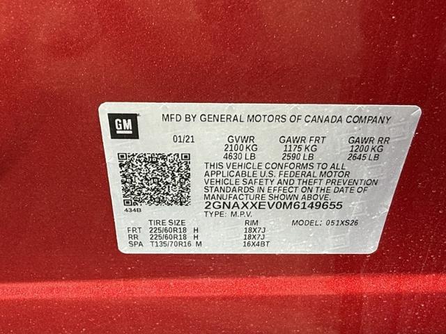 2021 Chevrolet Equinox Vehicle Photo in MIDDLETON, WI 53562-1492
