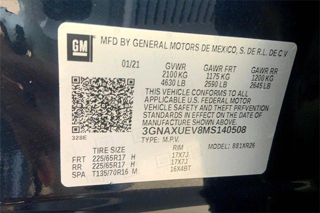 2021 Chevrolet Equinox Vehicle Photo in TOPEKA, KS 66609-0000