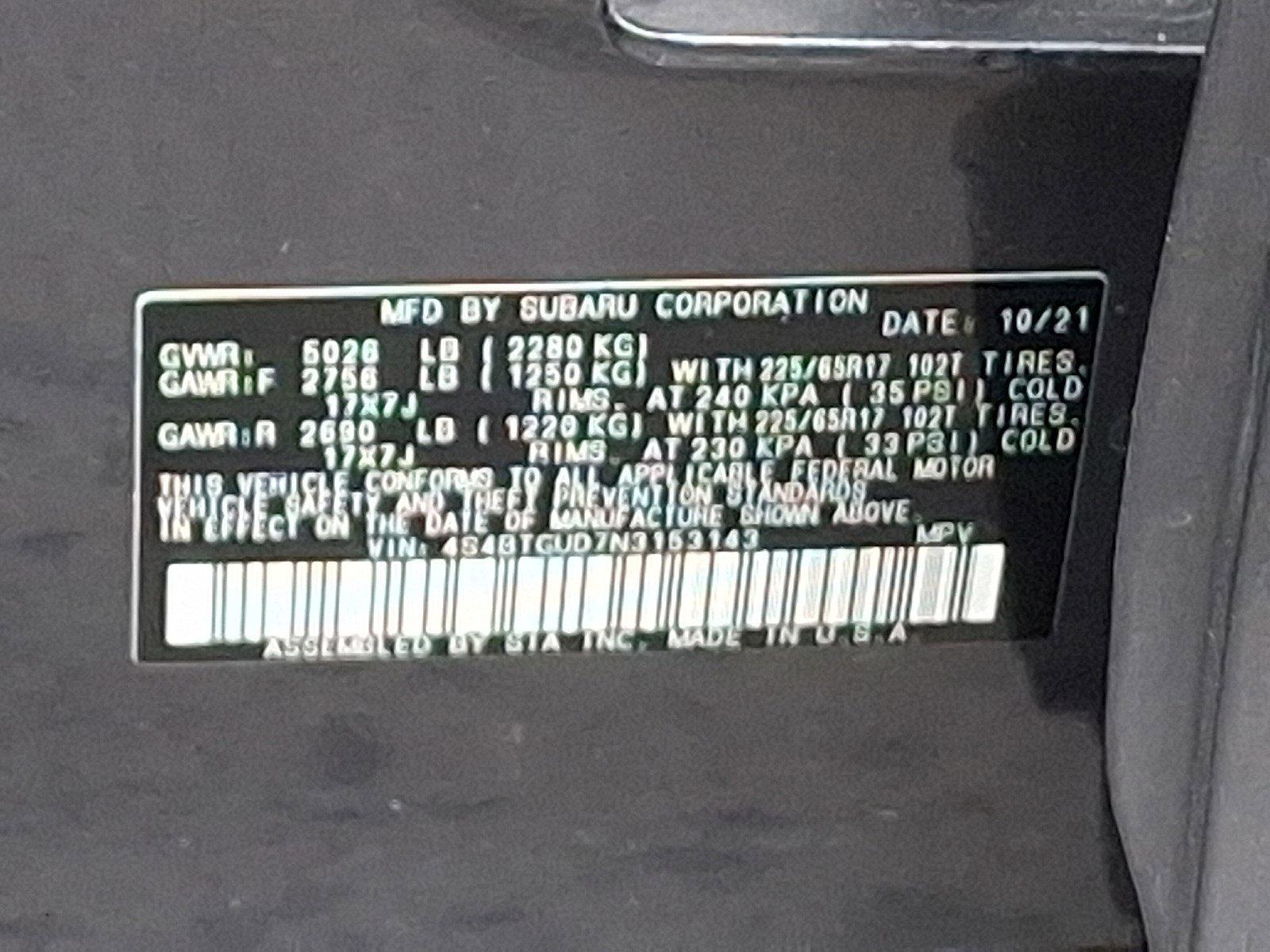 2022 Subaru Outback Vehicle Photo in Harrisburg, PA 17111