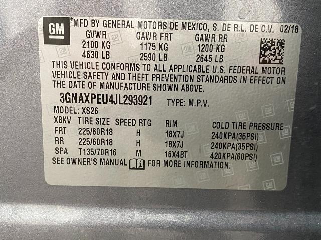 2018 Chevrolet Equinox Vehicle Photo in Appleton, WI 54913