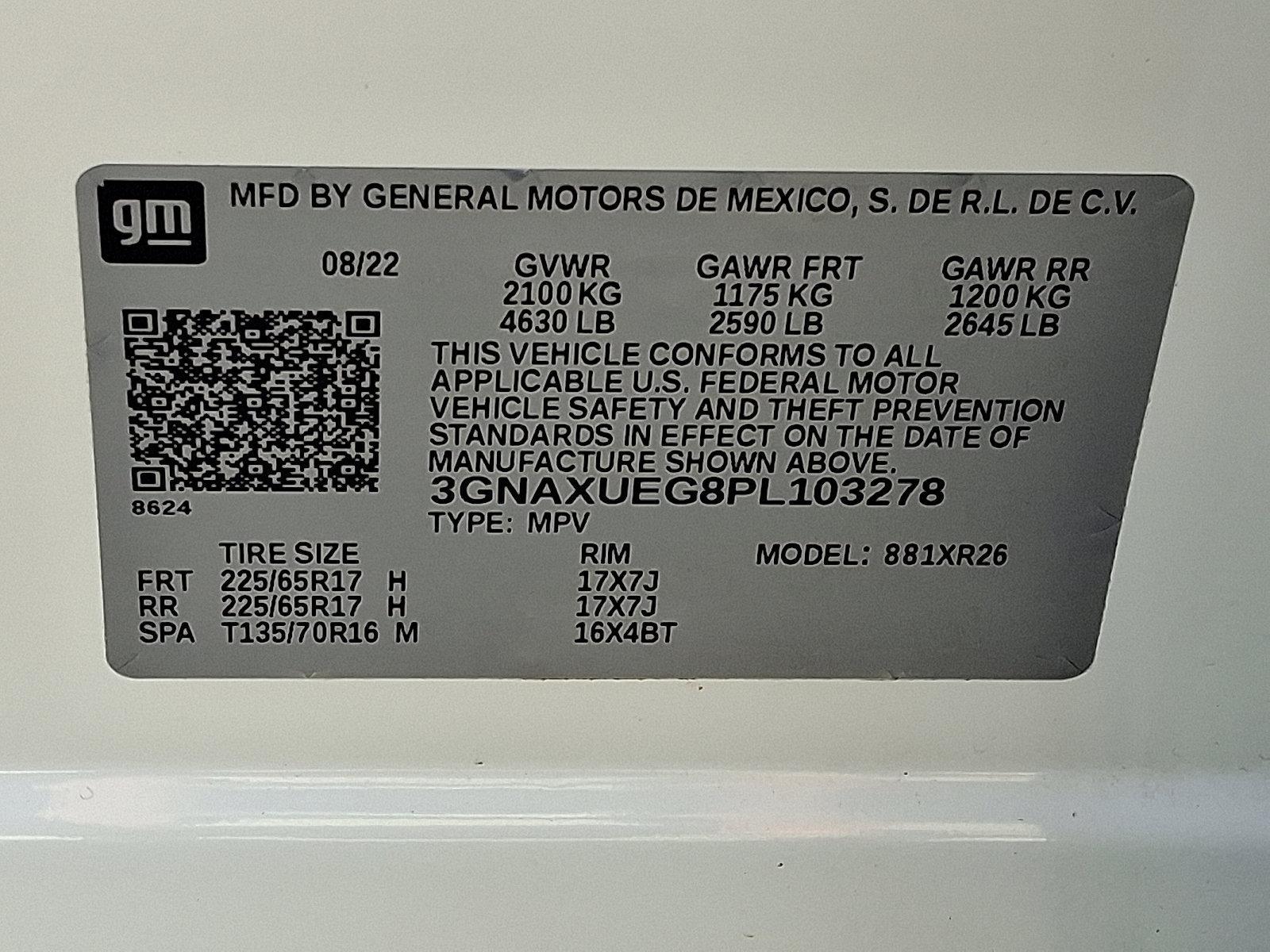 2023 Chevrolet Equinox Vehicle Photo in BETHLEHEM, PA 18017-9401