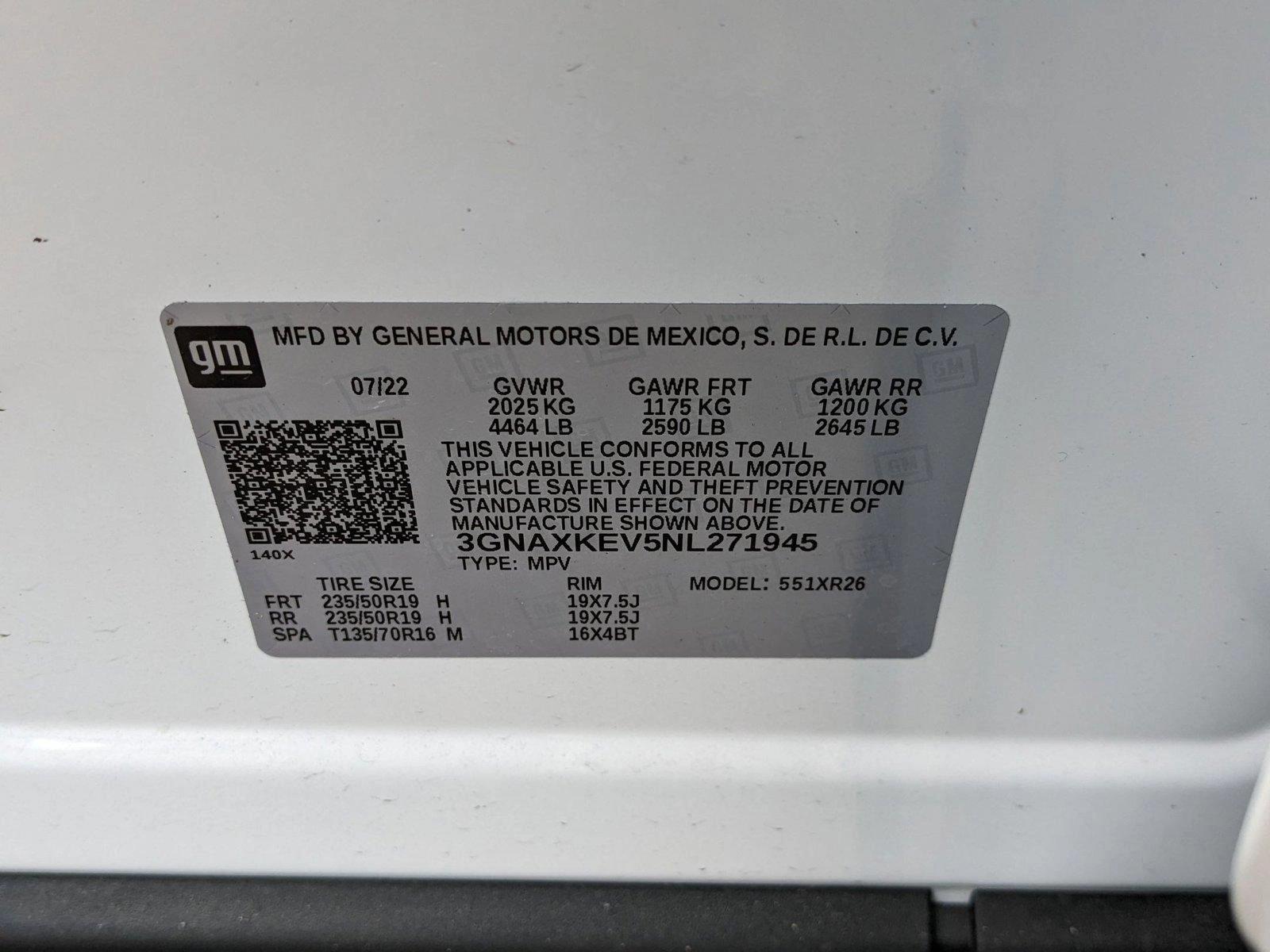 2022 Chevrolet Equinox Vehicle Photo in ORLANDO, FL 32808-7998