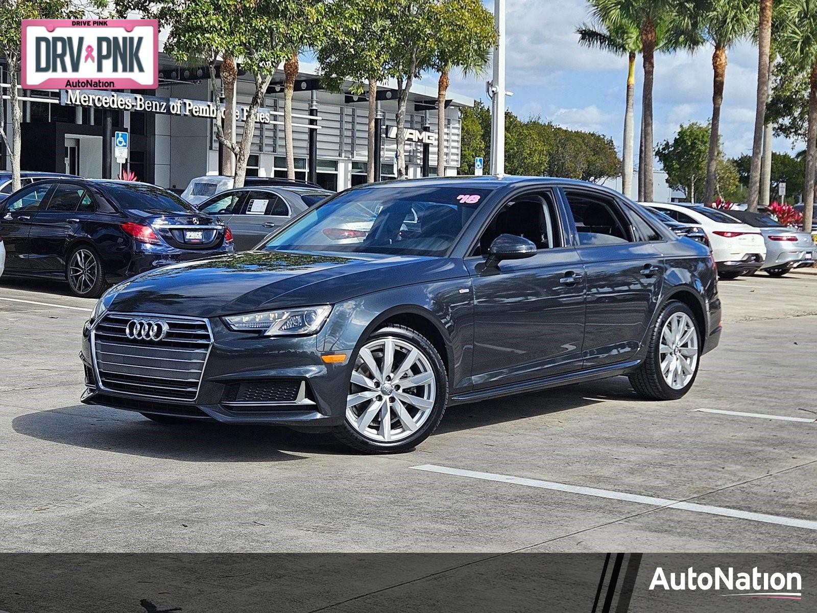 2018 Audi A4 Vehicle Photo in Pembroke Pines , FL 33027