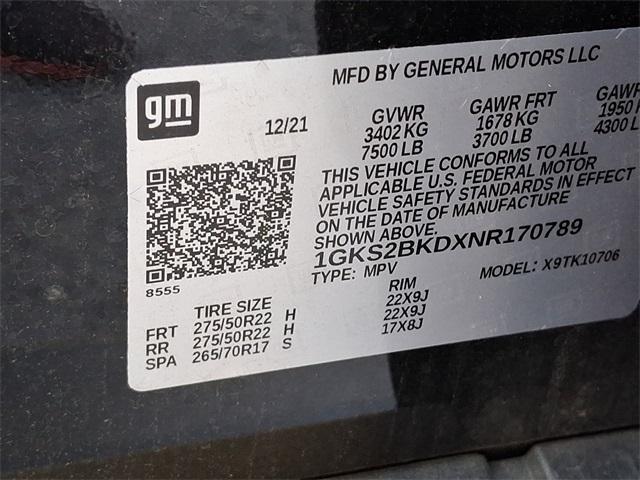 2022 GMC Yukon Vehicle Photo in SEAFORD, DE 19973-8463