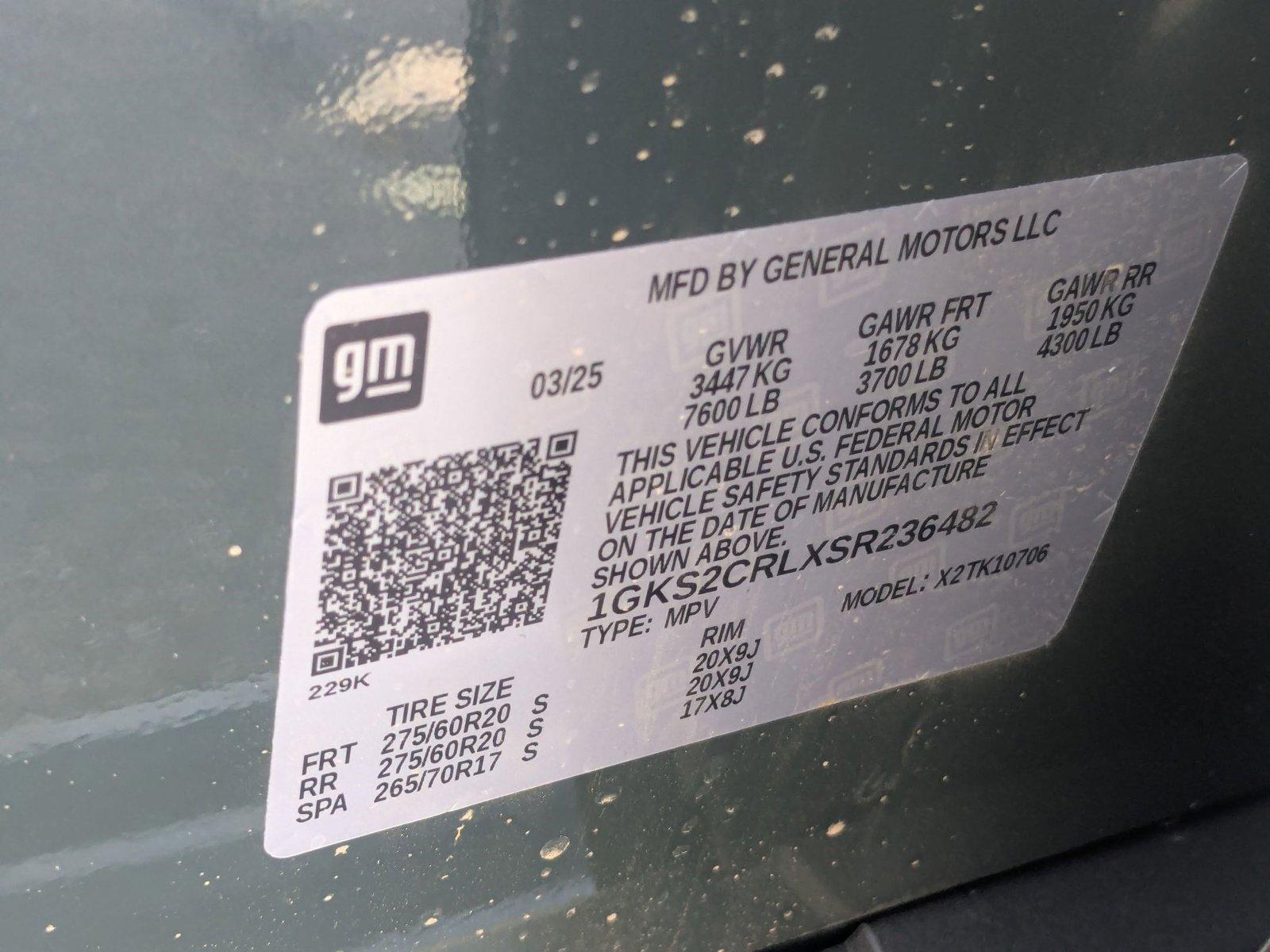 2025 GMC Yukon Vehicle Photo in LONE TREE, CO 80124-2750
