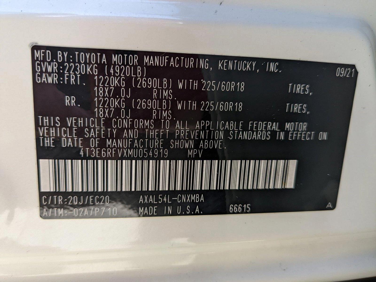 2021 Toyota RAV4 Vehicle Photo in Davie, FL 33331