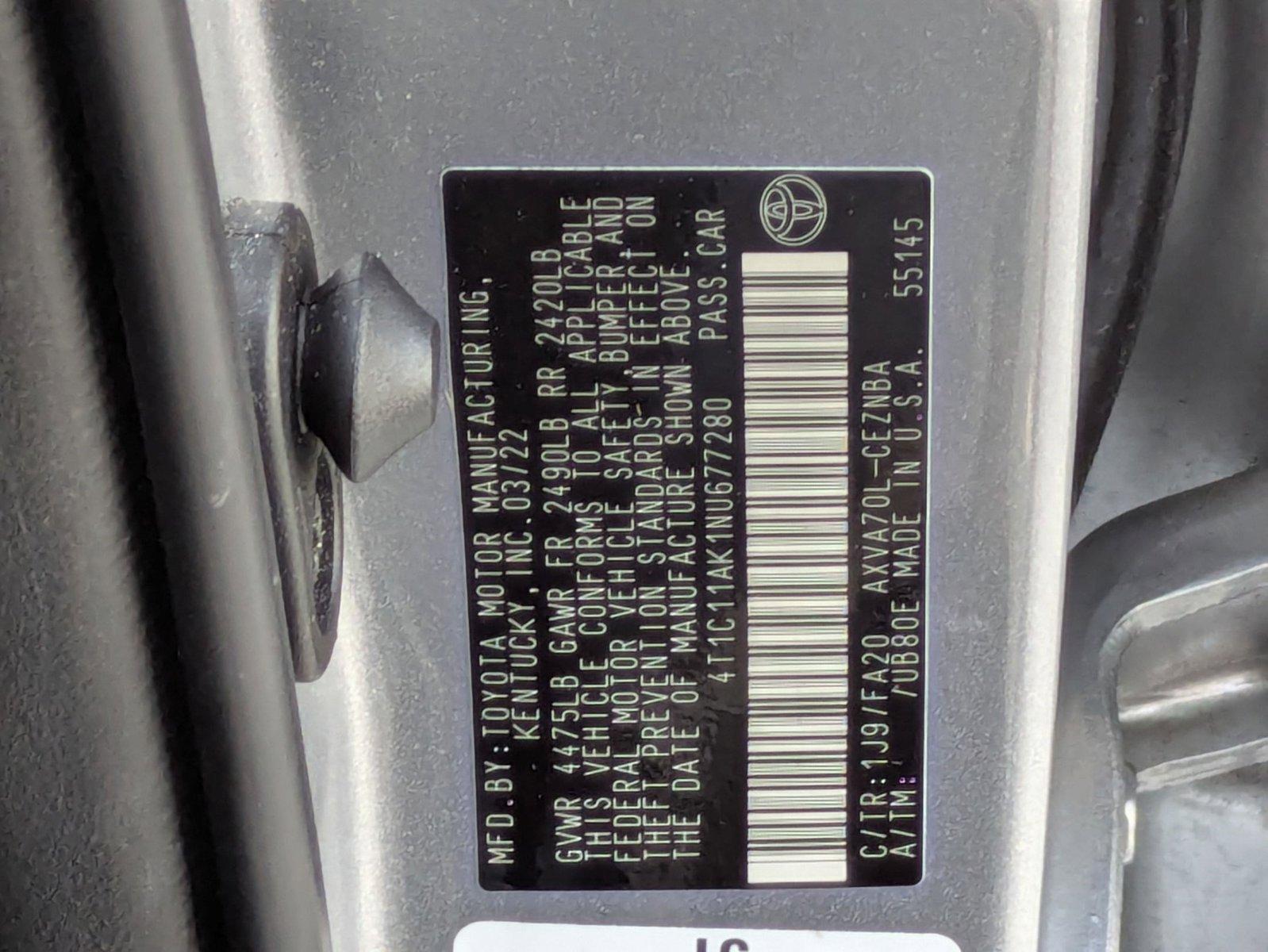 2022 Toyota Camry Vehicle Photo in Coconut Creek, FL 33073