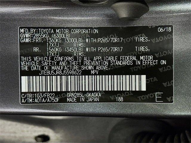 2018 Toyota 4Runner Vehicle Photo in PUYALLUP, WA 98371-4149
