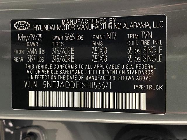 2025 Hyundai SANTA CRUZ Vehicle Photo in Appleton, WI 54913