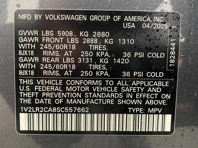 2025 Volkswagen Atlas Vehicle Photo in Appleton, WI 54913