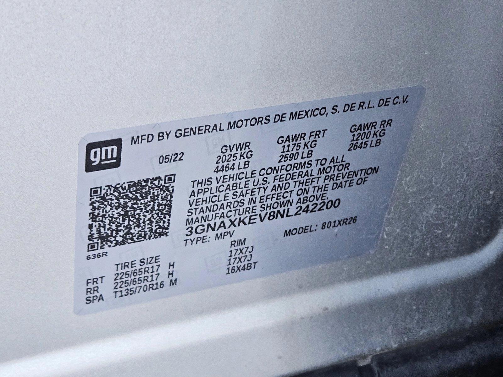 2022 Chevrolet Equinox Vehicle Photo in AMARILLO, TX 79103-4111