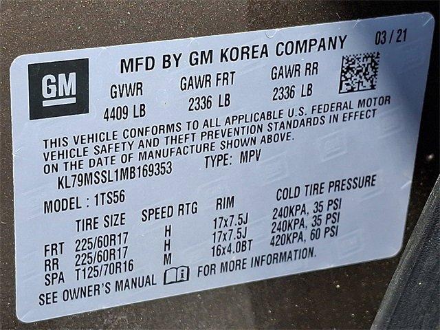 2021 Chevrolet Trailblazer Vehicle Photo in LANCASTER, PA 17601-0000
