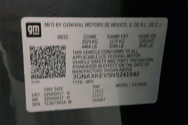 2022 Chevrolet Equinox Vehicle Photo in INDEPENDENCE, MO 64055-1314