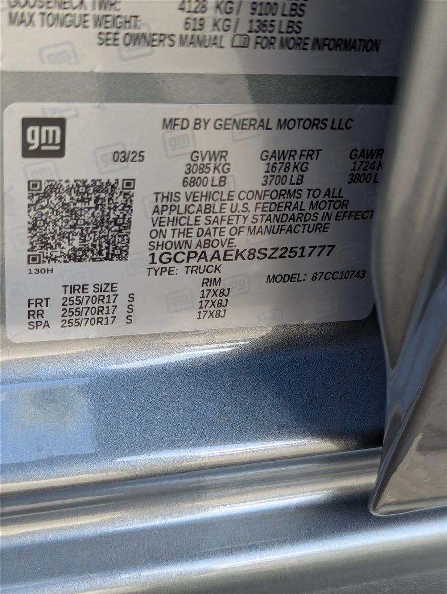2025 Chevrolet Silverado 1500 Vehicle Photo in GREENACRES, FL 33463-3207
