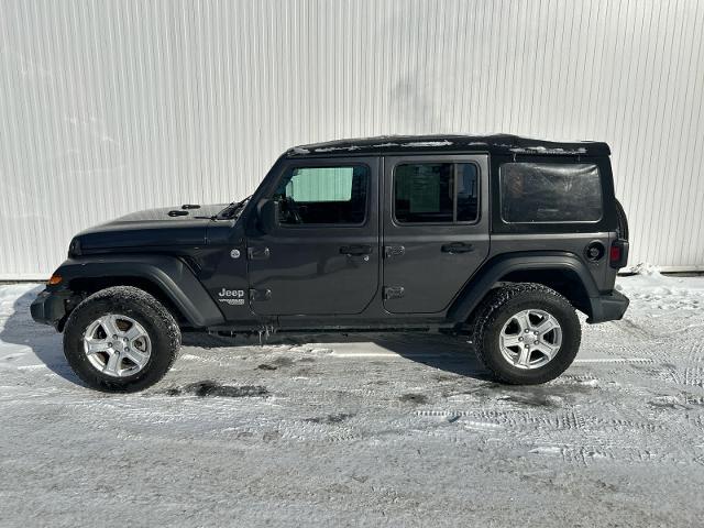 Used 2021 Jeep Wrangler Unlimited Sport S with VIN 1C4HJXDG2MW531073 for sale in Colebrook, NH