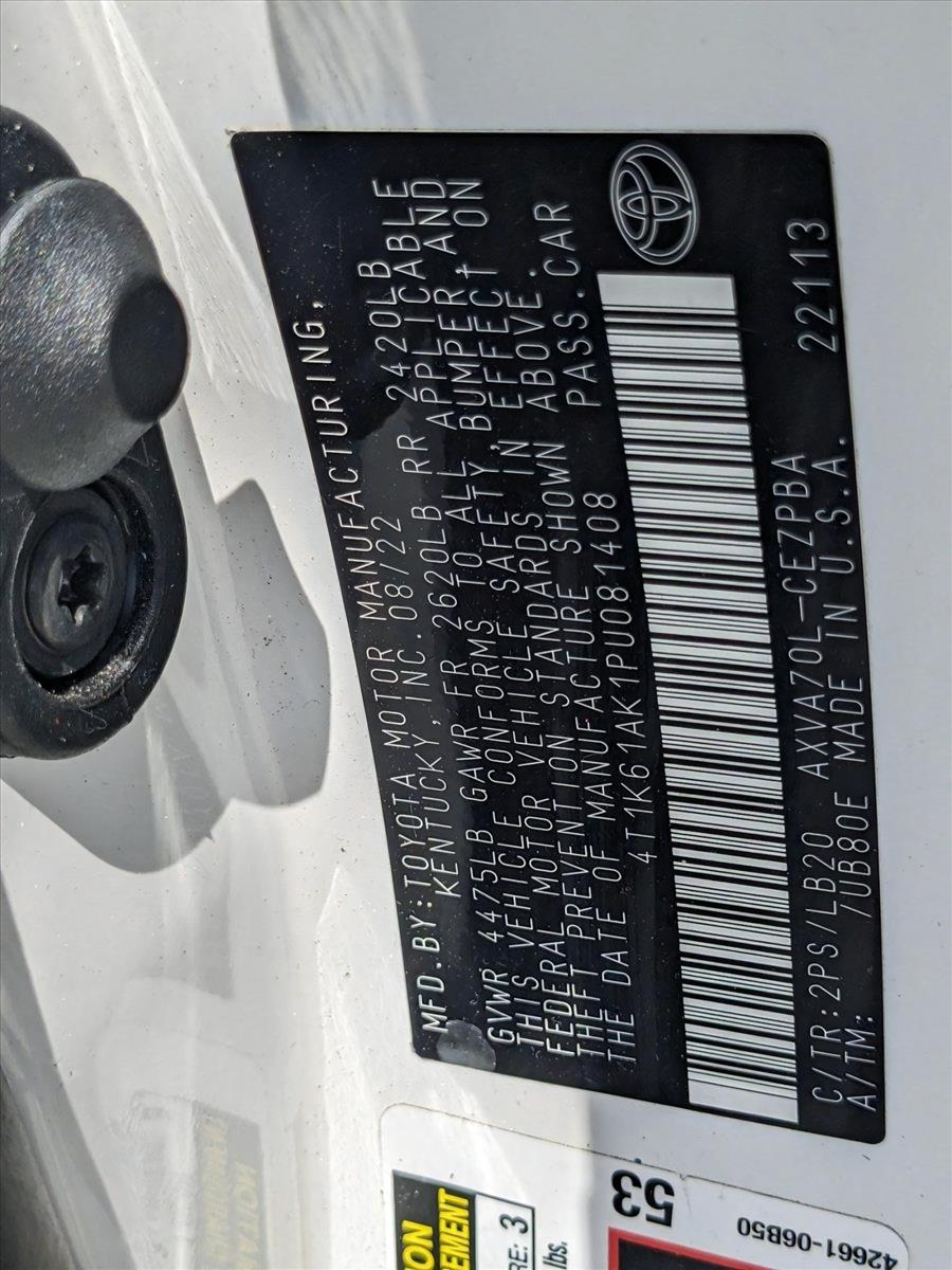 2023 Toyota Camry Vehicle Photo in MIAMI, FL 33172-3015