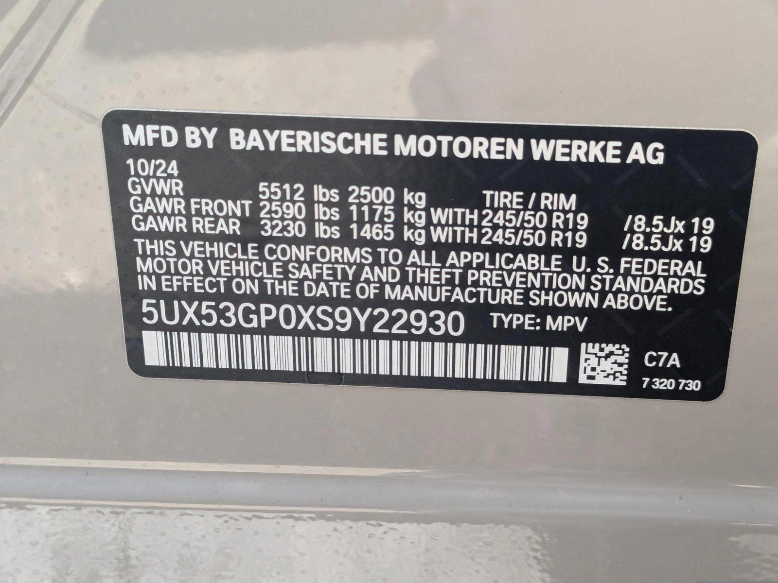 2025 BMW X3 30 xDrive Vehicle Photo in Towson, MD 21204