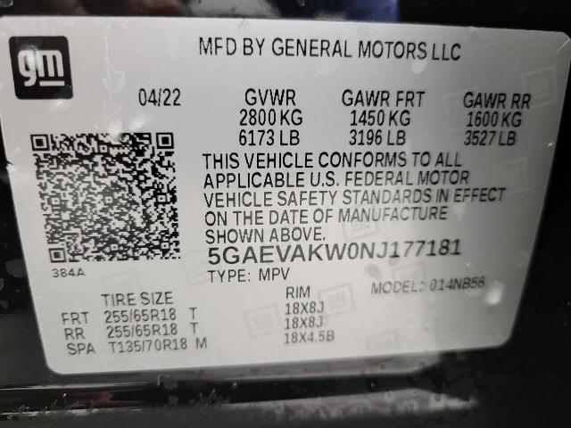 2022 Buick Enclave Vehicle Photo in APPLETON, WI 54914-4656