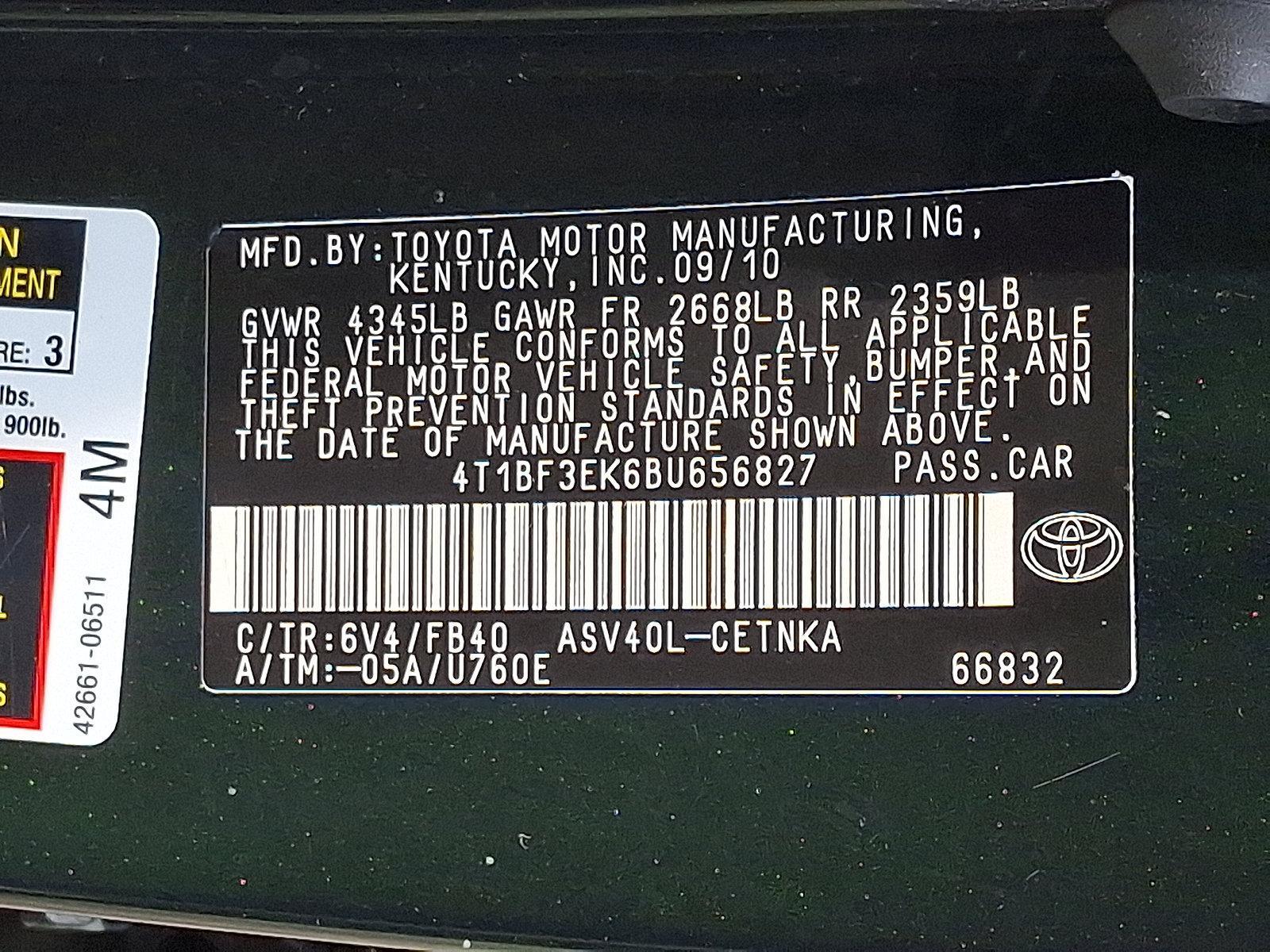 2011 Toyota Camry Vehicle Photo in Trevose, PA 19053