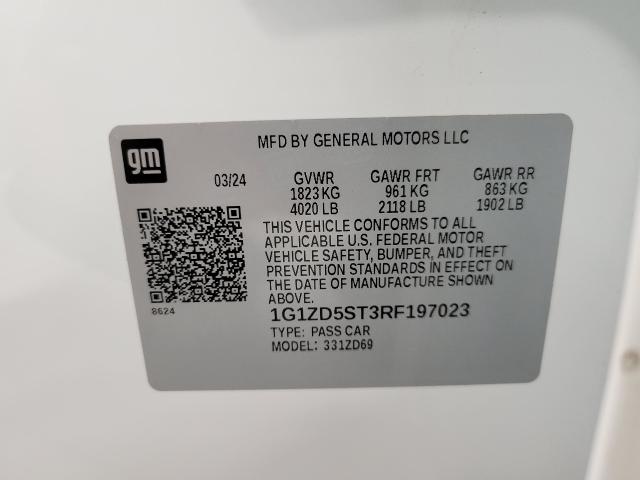 2024 Chevrolet Malibu Vehicle Photo in OSHKOSH, WI 54904-7811