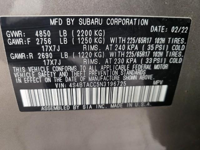 2022 Subaru Outback Vehicle Photo in Green Bay, WI 54304