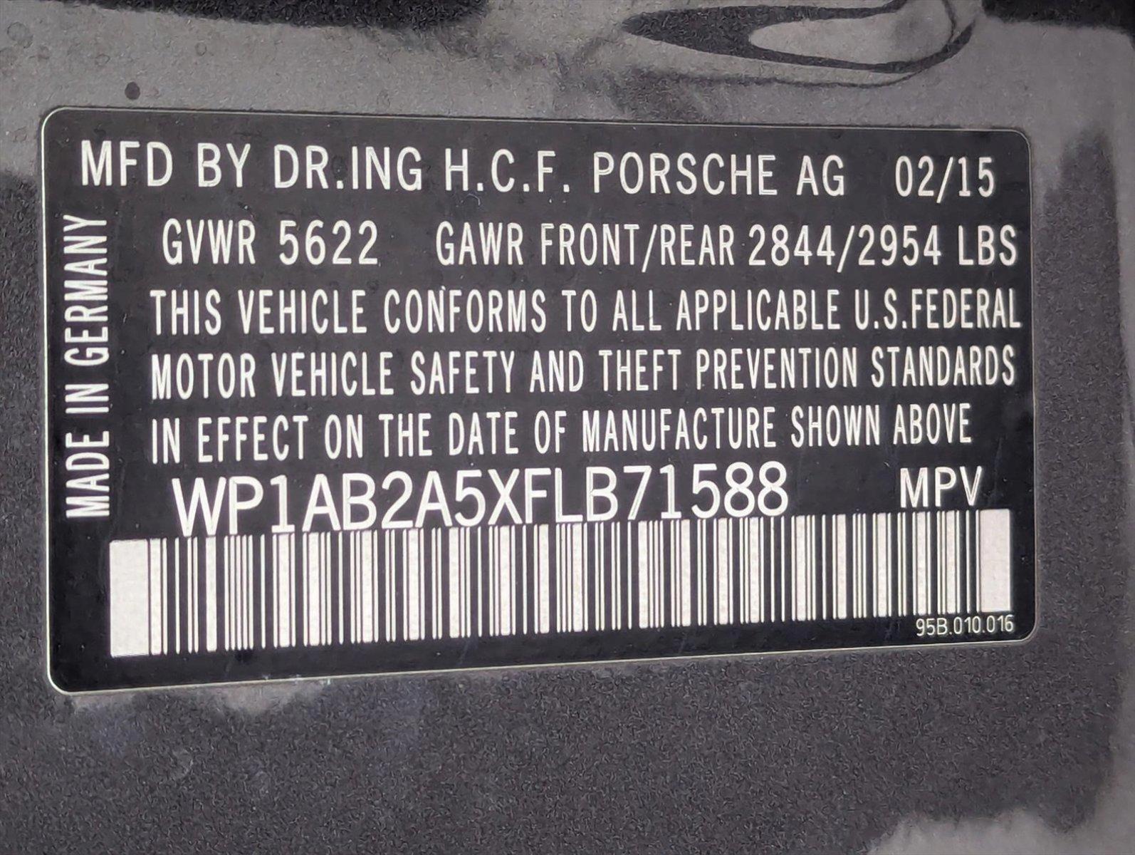 2015 Porsche Macan Vehicle Photo in Pembroke Pines , FL 33027