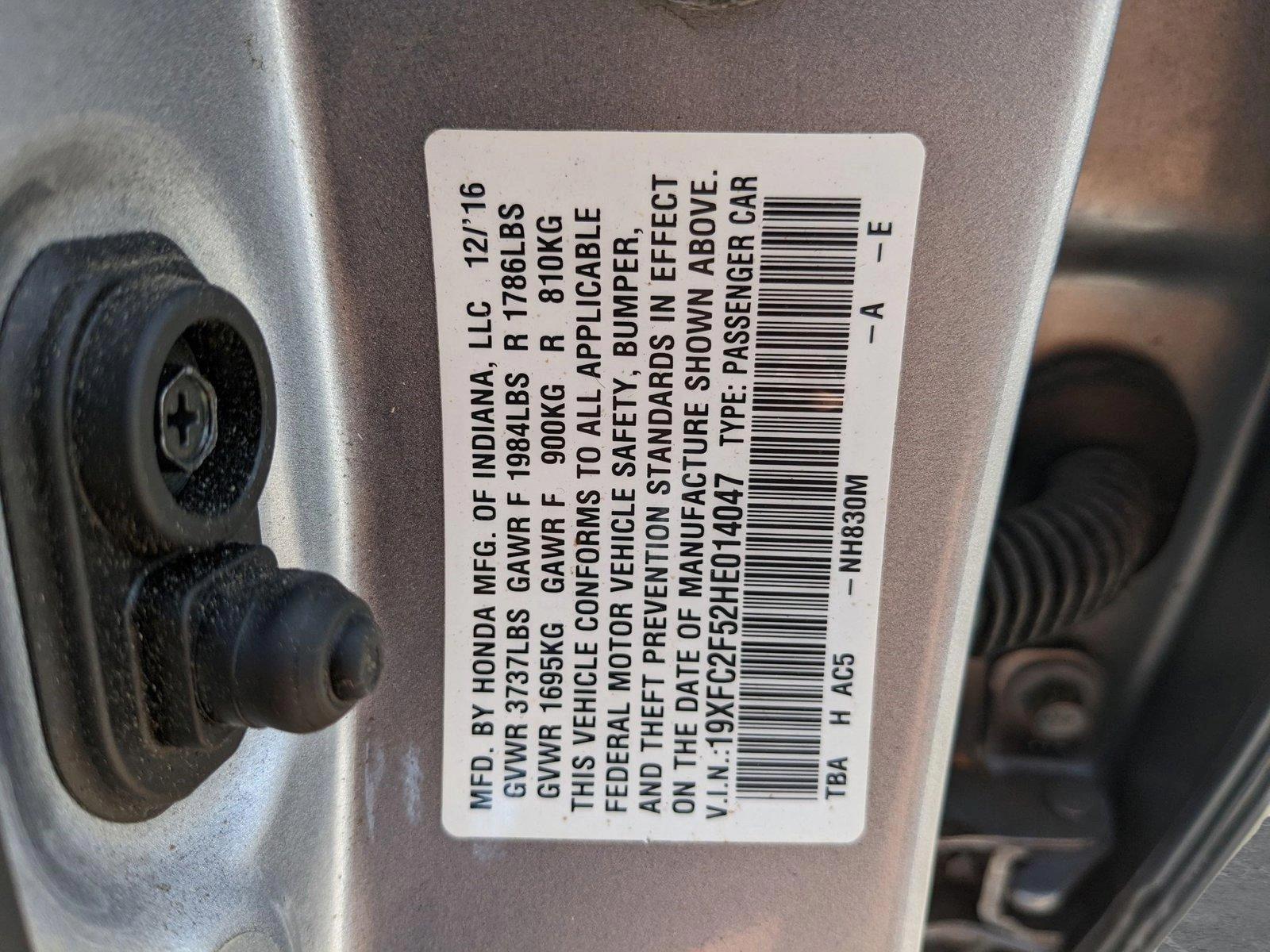 2017 Honda Civic Sedan Vehicle Photo in ORLANDO, FL 32808-7998