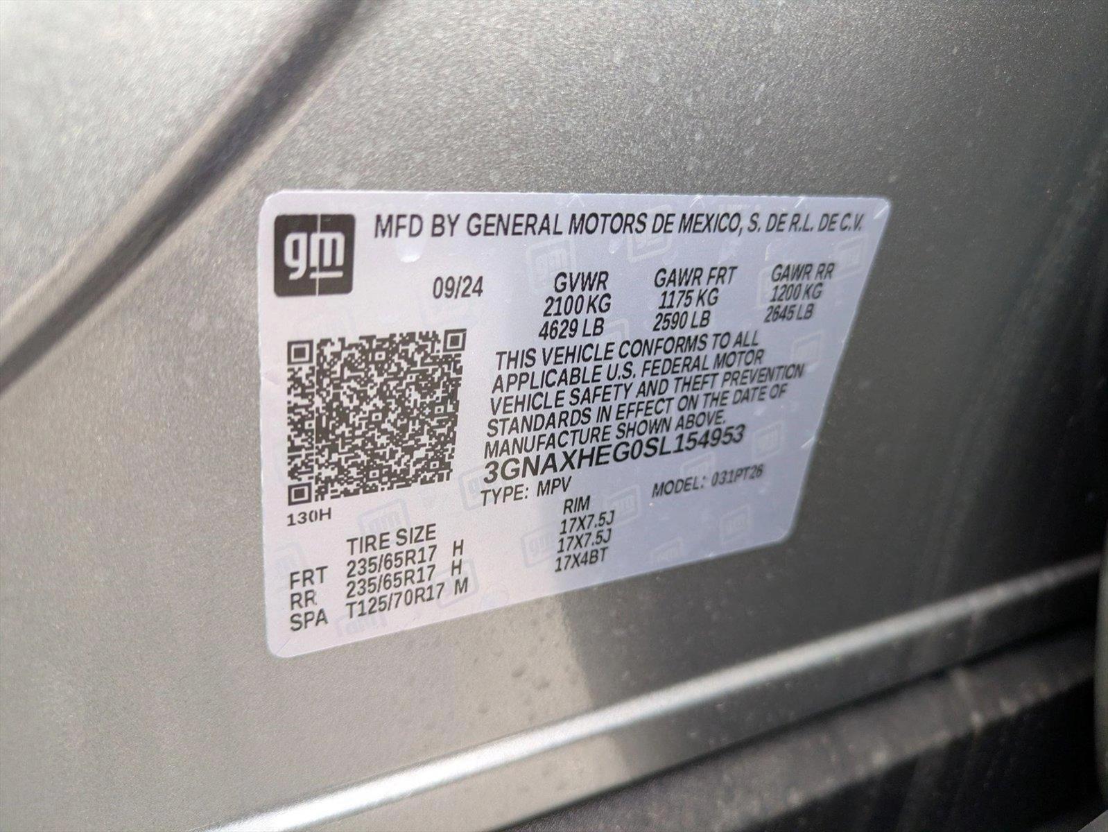 2025 Chevrolet Equinox Vehicle Photo in LAUREL, MD 20707-4697