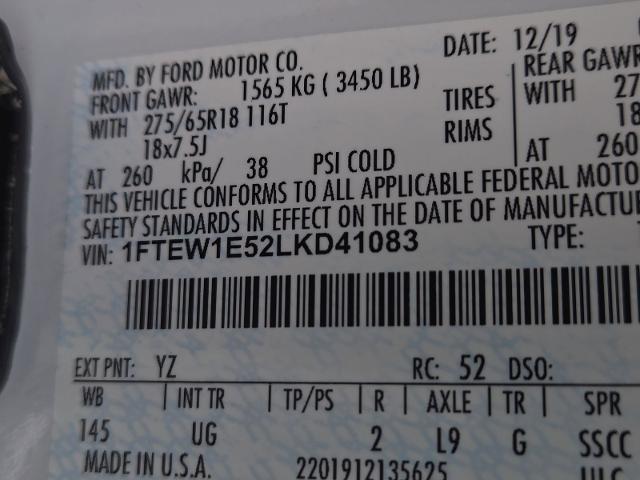 2020 Ford F-150 Vehicle Photo in Weatherford, TX 76087