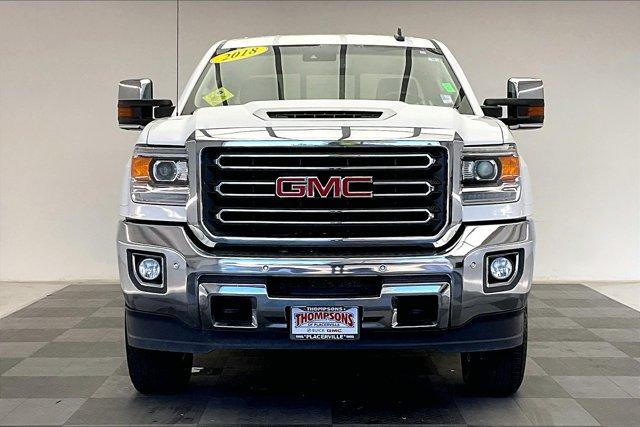 Used 2018 GMC Sierra 2500HD SLT with VIN 1GT12TEY4JF125225 for sale in Placerville, CA