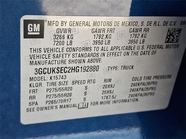 2017 Chevrolet Silverado 1500 Vehicle Photo in BERLIN, MD 21811-1121