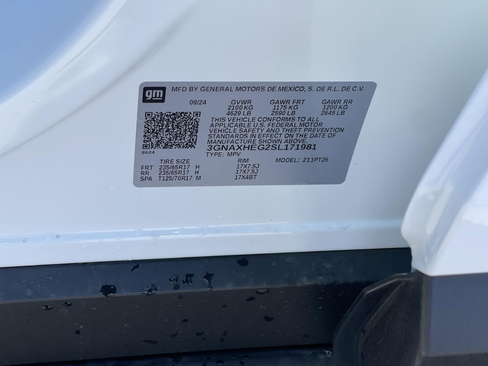 2025 Chevrolet Equinox Vehicle Photo in BENTONVILLE, AR 72712-4322