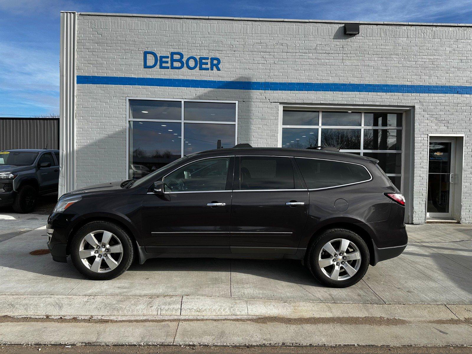 Used 2014 Chevrolet Traverse LTZ with VIN 1GNKVJKD6EJ359748 for sale in Edgerton, Minnesota