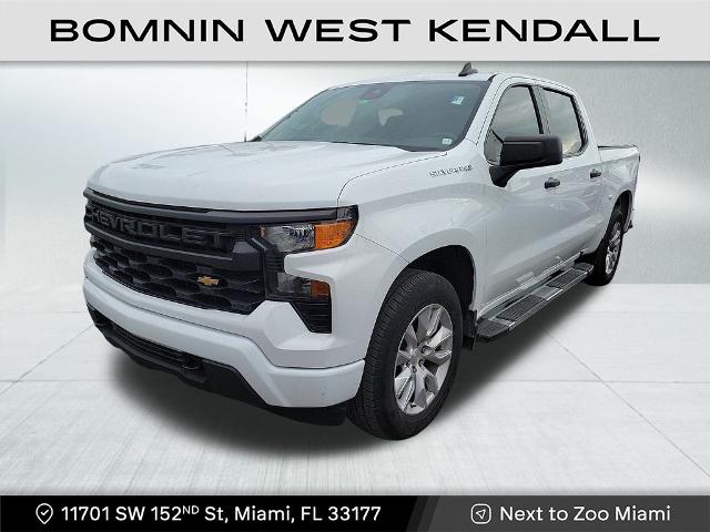 Used 2022 Chevrolet Silverado 1500 Custom with VIN 1GCPABEK3NZ606543 for sale in Miami, FL