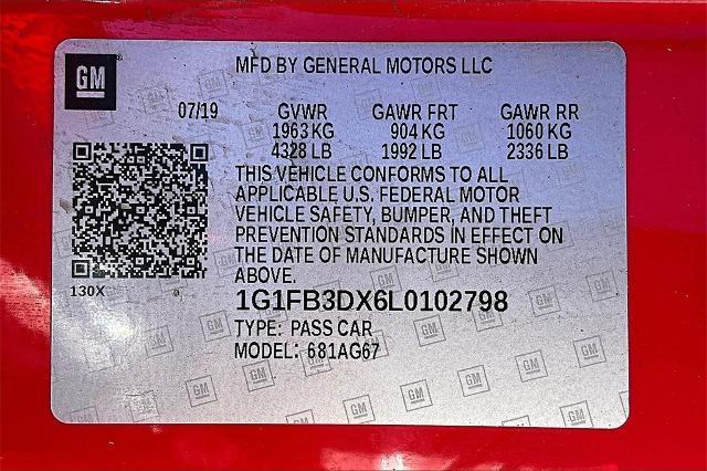 2020 Chevrolet Camaro Vehicle Photo in Tulsa, OK 74145