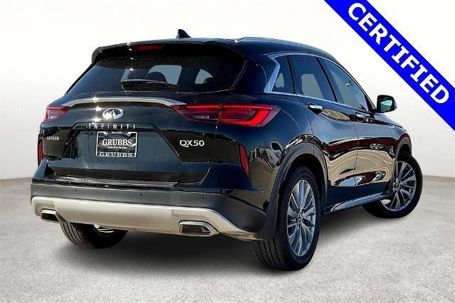 Certified 2023 INFINITI QX50 Luxe with VIN 3PCAJ5BA3PF107382 for sale in Grapevine, TX