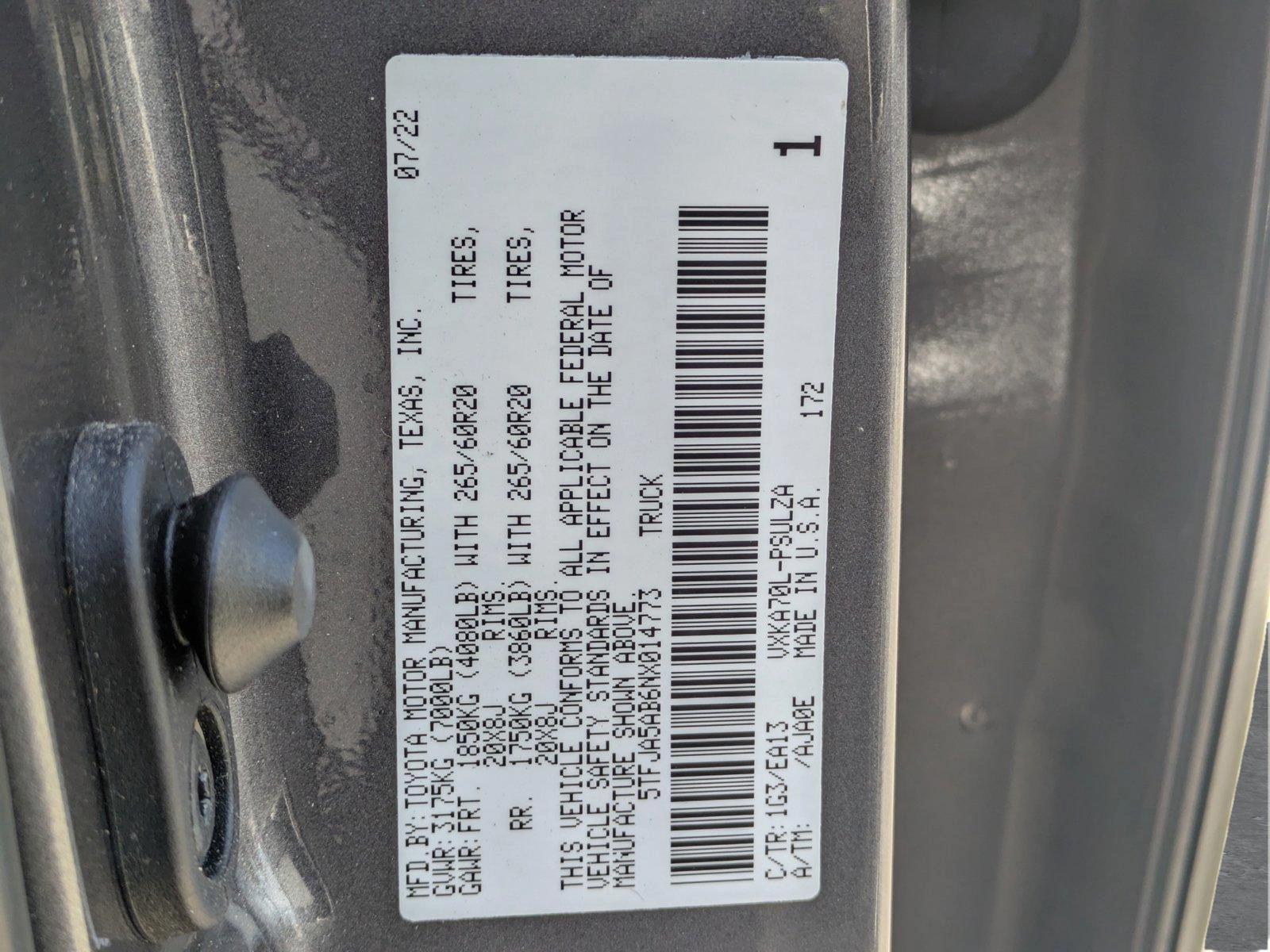 2022 Toyota Tundra 2WD Vehicle Photo in Sarasota, FL 34231