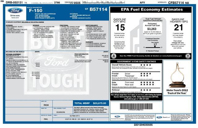 2012 Ford F-150 Vehicle Photo in Weatherford, TX 76087