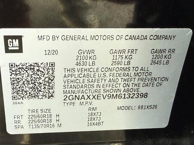 2021 Chevrolet Equinox Vehicle Photo in MADISON, WI 53713-3220