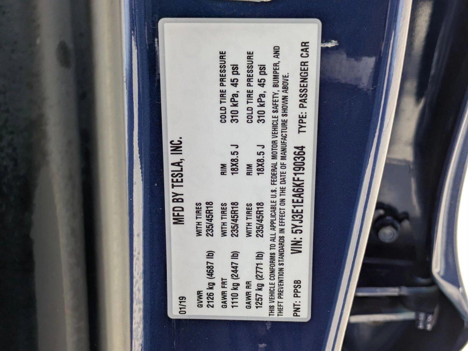 2019 Tesla Model 3 Vehicle Photo in Tustin, CA 92782