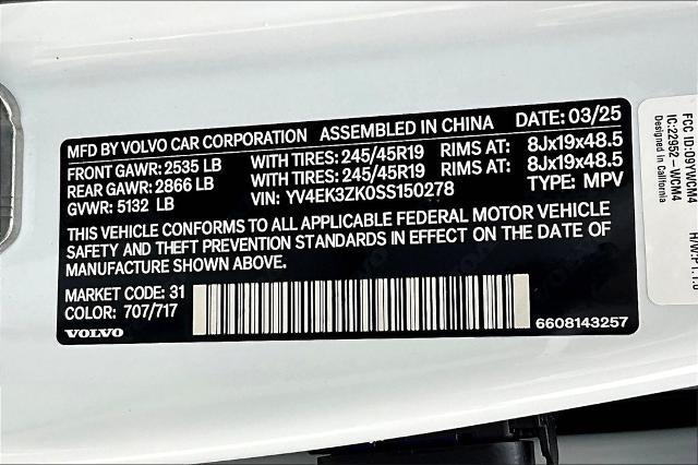 2025 Volvo EX30 Vehicle Photo in Houston, TX 77007