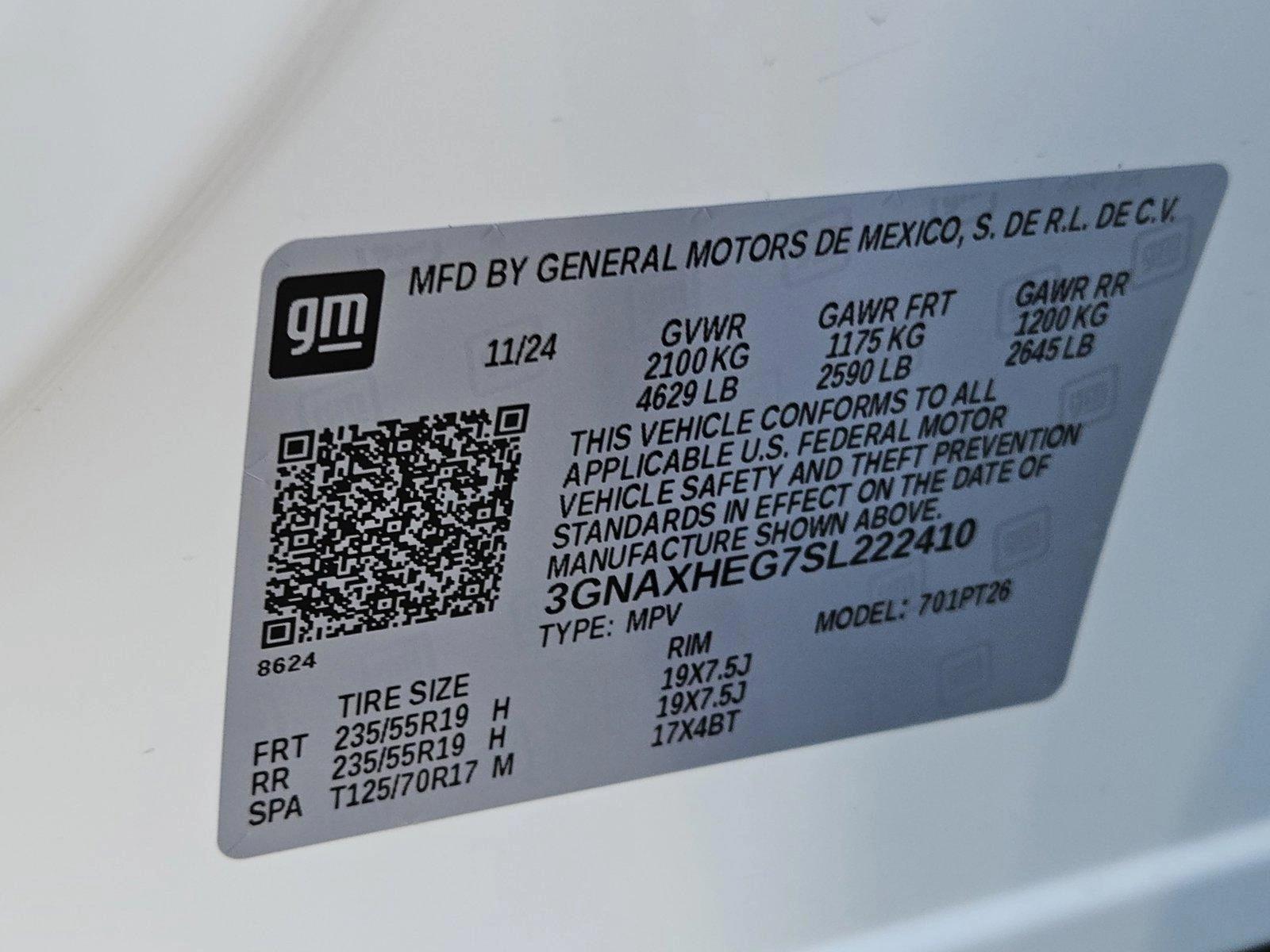 2025 Chevrolet Equinox Vehicle Photo in CORPUS CHRISTI, TX 78416-1100